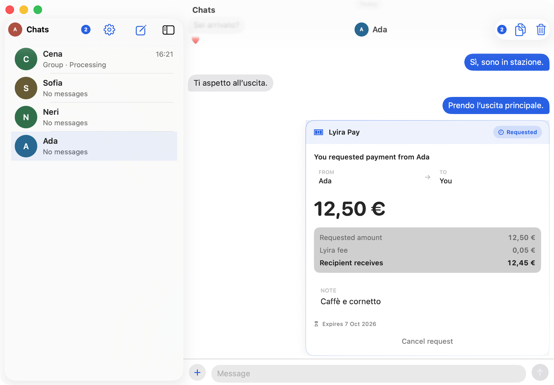 Split payment
