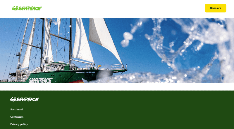 Greenpeace donor portal - Softfobia 